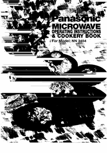Manual Panasonic NN-3454 Microwave