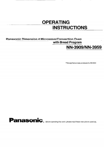 Manual Panasonic NN-3909 Microwave