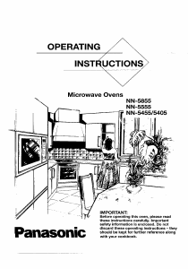 Manual Panasonic NN-5405 Microwave