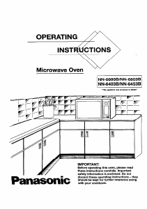 Manual Panasonic NN-6453B Microwave