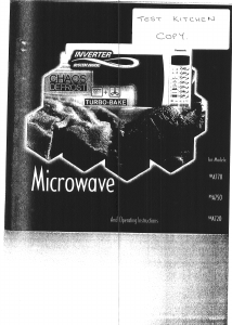 Manual Panasonic NN-A720 Microwave