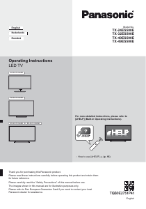 Manual Panasonic TX-40ES500E Televizor LED