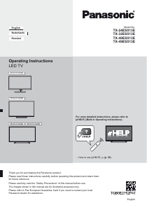 Manual Panasonic TX-49ES513E Televizor LED