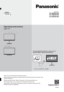 Manual Panasonic TX-50EXN788 LED Television