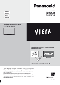Manual de uso Panasonic TX-42AS750E Viera Televisor de LCD