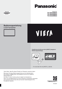 Manuale Panasonic TX-50AXW804 Viera LCD televisore