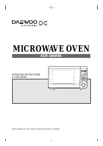 Manual Daewoo KOR1N0A9A Microwave