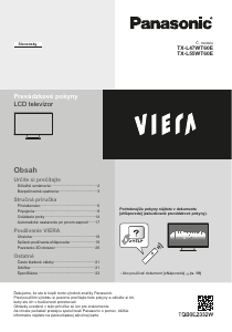 Návod Panasonic TX-L47WT60E Viera LCD televízor