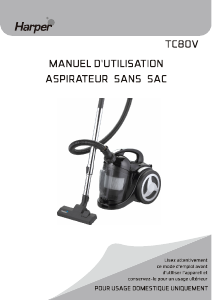 Manual de uso Harper TC80V Aspirador