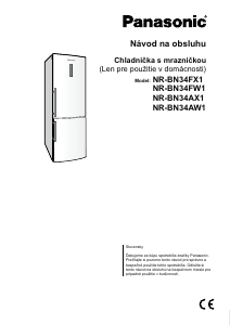 Návod Panasonic NR-BN34AW1 Chladnička s mrazničkou