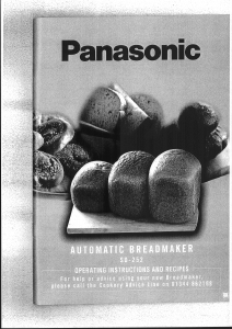 Manual Panasonic SD-252 Bread Maker