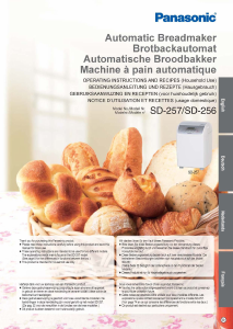 Bedienungsanleitung Panasonic SD-256WTS Brotbackautomat