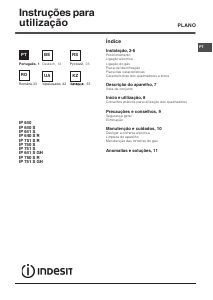 Manual Indesit IP 641 S (IX) Placa