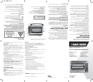 Manual de uso Black and Decker TO1660B Horno