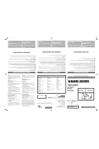 Manual Black and Decker EC75 Can Opener