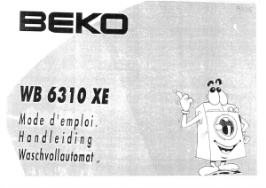 Mode d’emploi BEKO WB 6310 XE Lave-linge