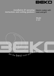 Bruksanvisning BEKO D 531 Spis