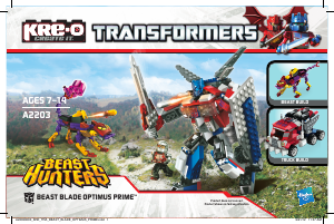 Manual Kre-O set A2203 Transformers Beast Hunters - Beast Blade Optimus Prime