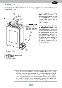 Bruksanvisning Hoover HTI 247 SY Vaskemaskin