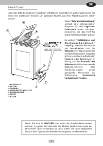 Bedienungsanleitung Hoover HTC 243 DE Waschmaschine