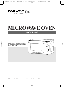 Manual Daewoo KOR6L15 Microwave