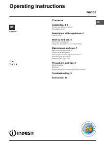 Manual Indesit TLA 1 (UK) (0) Refrigerator