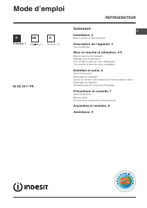 Handleiding Indesit IN OZ 2311 FR Koelkast