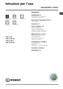 Manuale Indesit TAN 13 NF (0) Frigorifero-congelatore