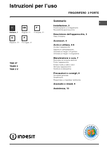 Manuale Indesit TAN 3 V Frigorifero-congelatore