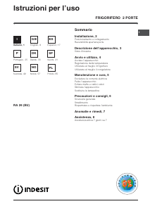 Instrukcja Indesit RA 26 (EU) Lodówko-zamrażarka