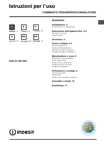 Manuale Indesit BAN 35 FNF NXD Frigorifero-congelatore