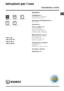 Manual de uso Indesit TAN 14 NF P (0) Frigorífico combinado