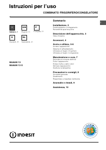 Bedienungsanleitung Indesit BAAAN 13 (0) Kühl-gefrierkombination