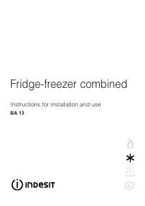 Manual Indesit BA 13 (UK).9 Fridge-Freezer