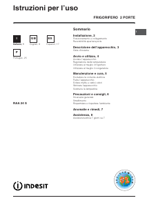 Manuale Indesit RAA 24 S (EU) Frigorifero-congelatore