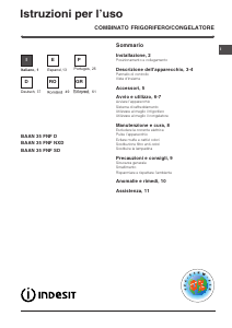 Manual Indesit BAAN 35 FNF NXD Combina frigorifica
