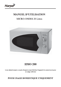 Mode d’emploi Harper HMO200 Micro-onde