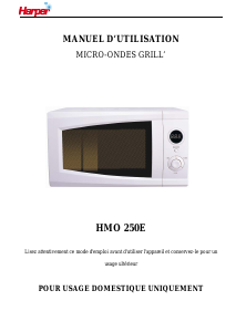 Mode d’emploi Harper HMO250E Micro-onde