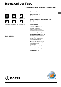 Manuale Indesit BAN 34 NF P S (0) Frigorifero-congelatore