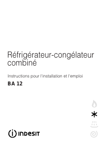 Mode d’emploi Indesit BA 12 (FR) Réfrigérateur combiné