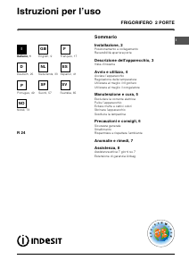 Handleiding Indesit R 24 (EU) Koel-vries combinatie