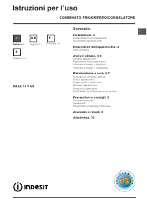 Manual de uso Indesit NBAA 14 V NX Frigorífico combinado