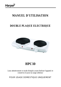 Mode d’emploi Harper HPC10 Table de cuisson