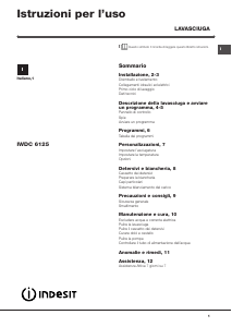 Manuale Indesit IWDC 6125 C ECO (IT) Lavasciuga