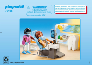 Kullanım kılavuzu Playmobil set 70198 Rescue Dentist