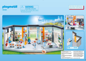 Manual de uso Playmobil set 70191 Rescue Planta de Hospital