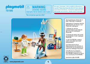 Bruksanvisning Playmobil set 70195 Rescue Fysioterapeut