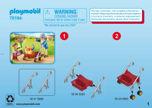 Bedienungsanleitung Playmobil set 70194 Rescue Oma mit Rollator