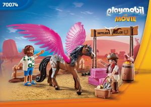 Manual Playmobil set 70074 The Movie Marla and Del with flying horse