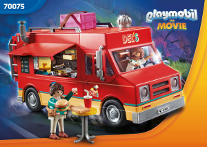 Manual Playmobil set 70075 The Movie Dels food truck